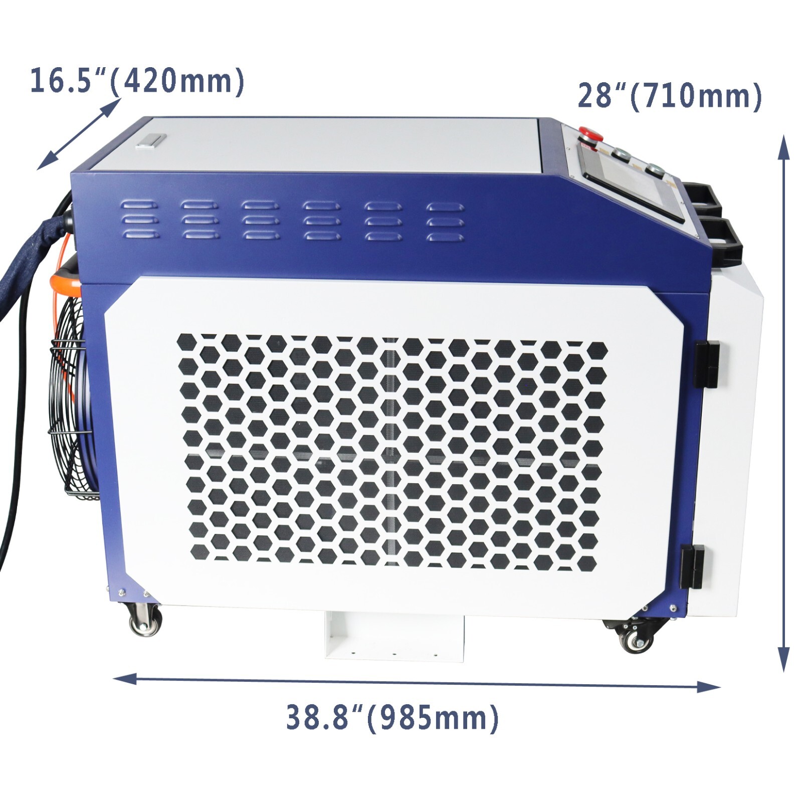 220V Laser Rust Remover Single-Phase Water Colling Metal Fiber Cleaning Machine