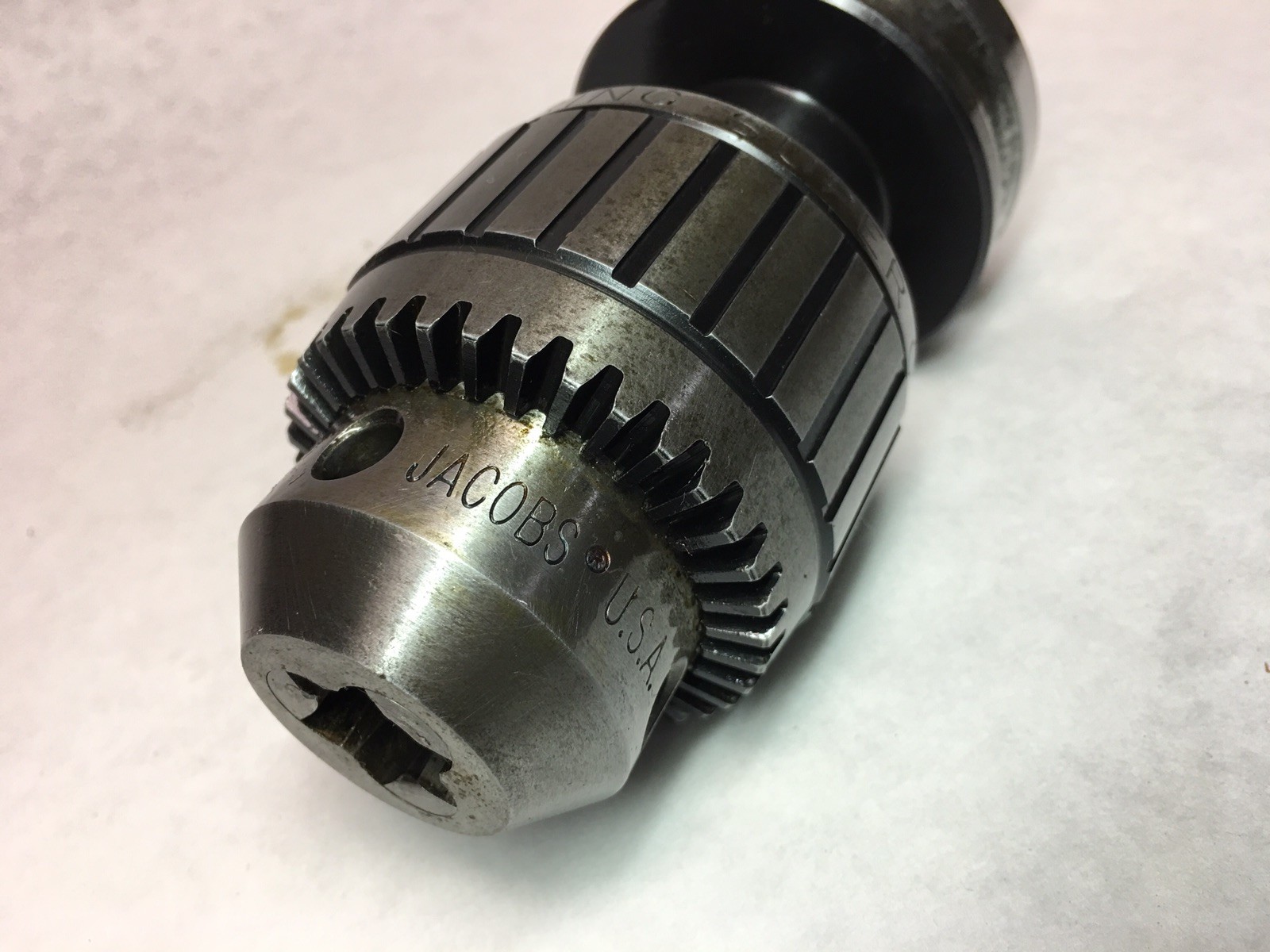 Jacobs ball Bearing Super Chuck 11N 2JT 0-3/8 W/ BT40 CT40 Holder