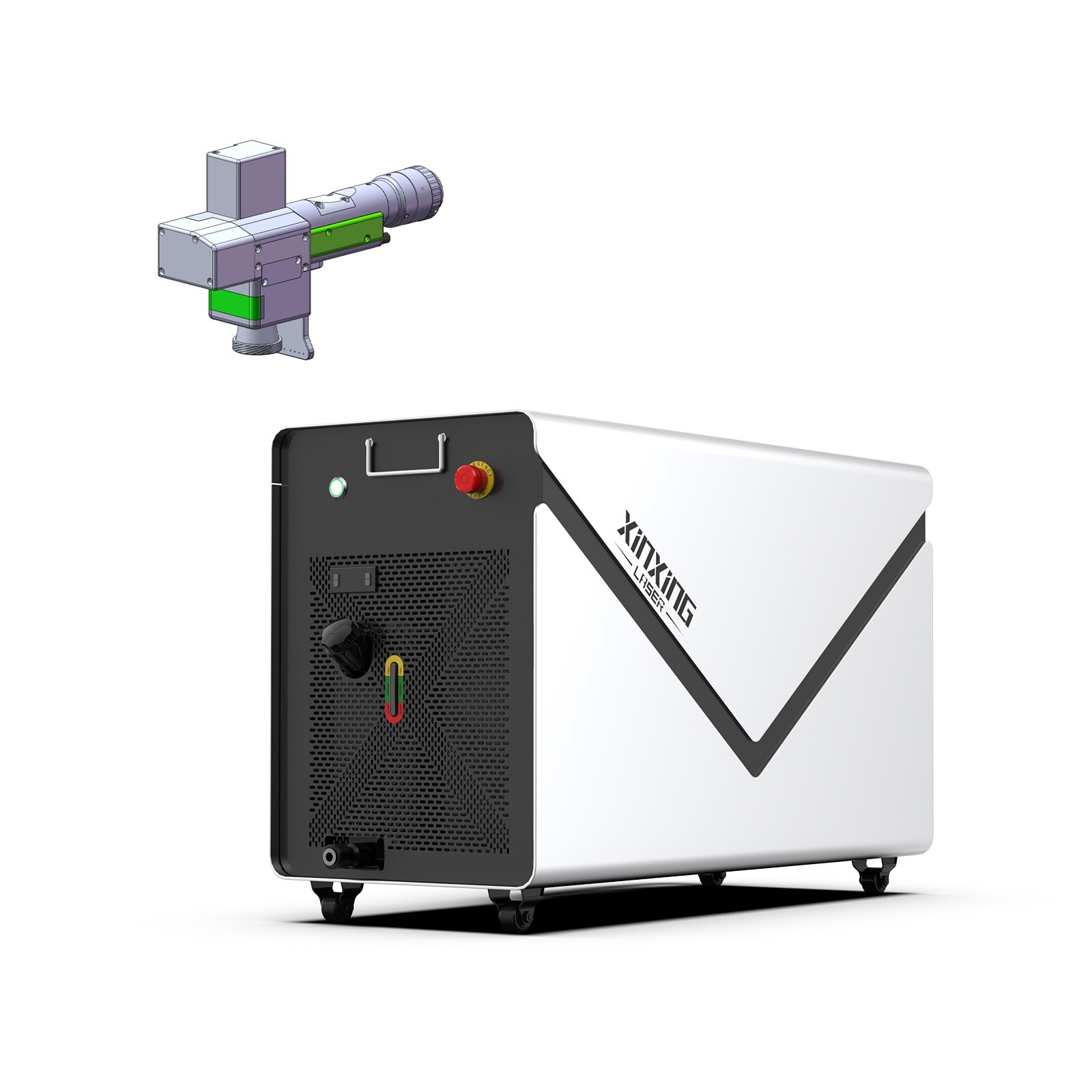 New 1500W Fiber Laser Cleaning Machine Rust Remover Oil Paint Removal Industry