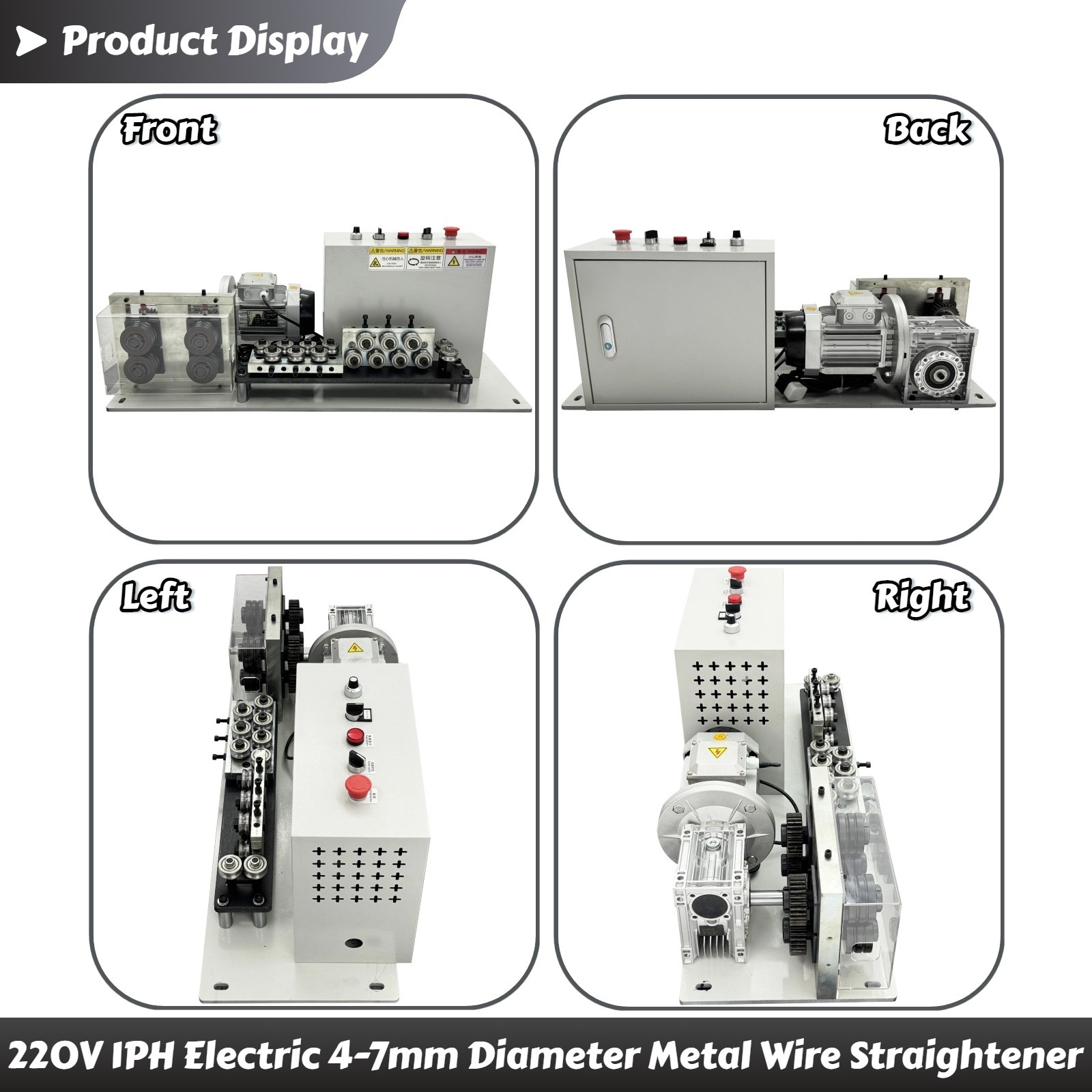 220V 1PH Electric 4-7mm Diameter Steel Wire Iron Wire Metal Wire Straightener