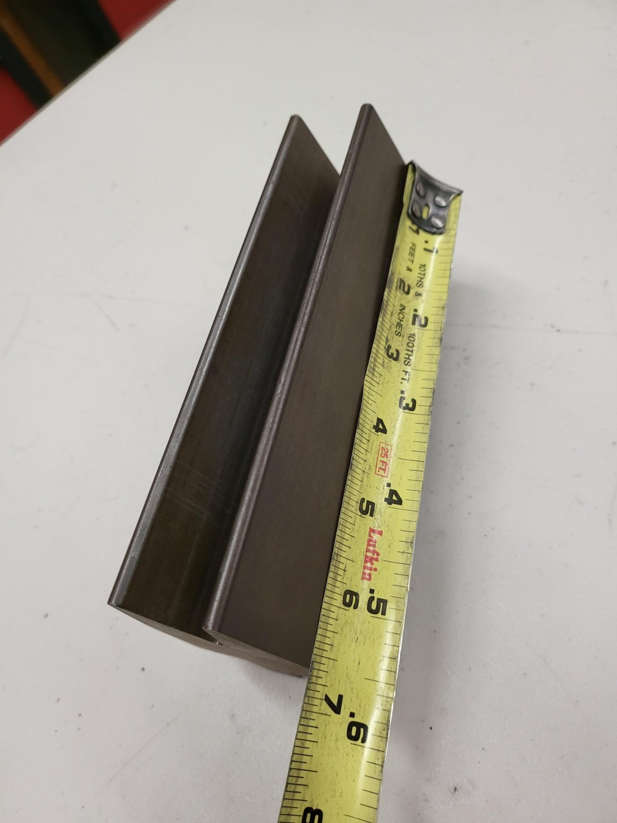 6.5″ Long Press Brake Tooling Acute V Die 1″ Opening 3.25″ Tall BTB2