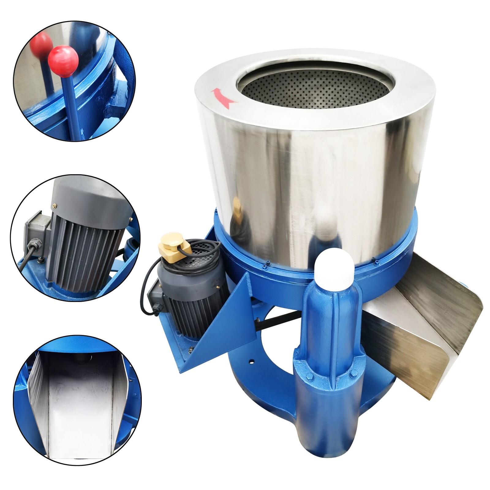 Bottom Discharge Type Industrial Centrifugal Dehydrating Dryer for Metal Parts