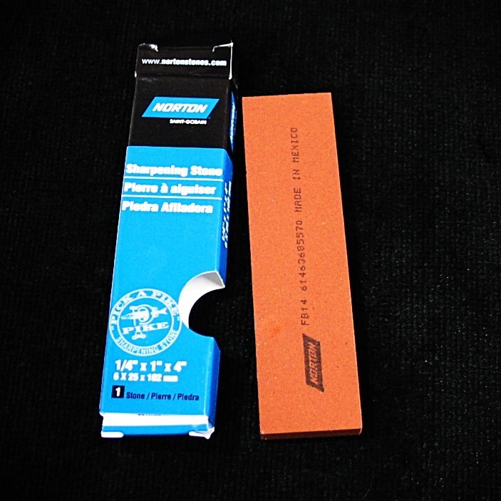 NORTON 4″ FB14 Fine INDIA Sharpening Oil Bench Stone Chisel Plane Scissors +++