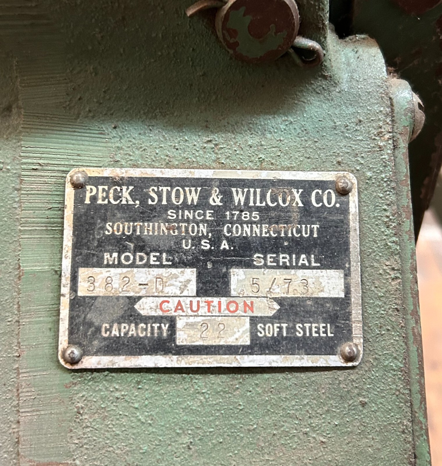 Slip Roll Machine Manual Peck Stow&Wilcox Roper Whitney