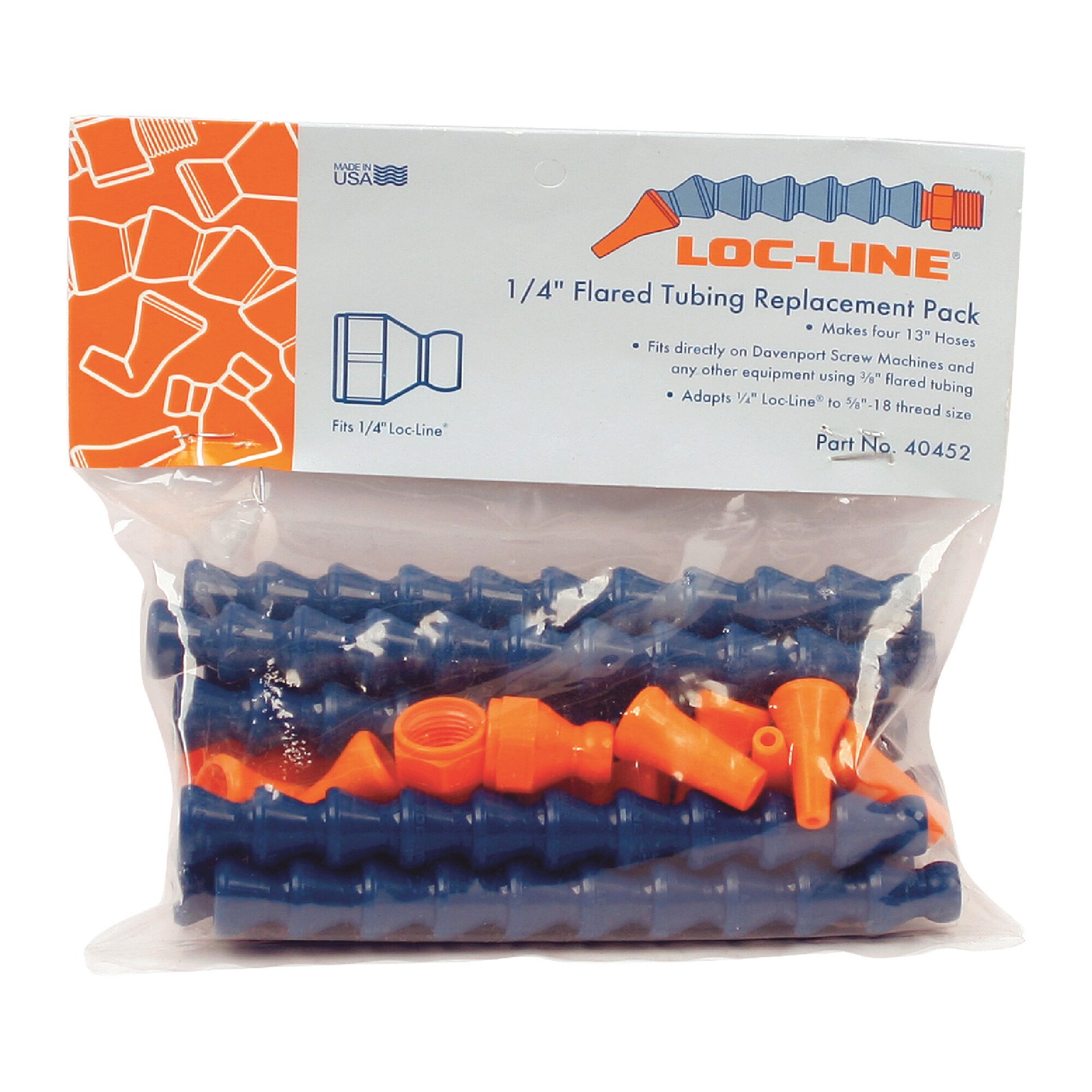 Loc-Line 40452 Flared Tubing Replacement Set-Male NPT: 1/4″&1/8″