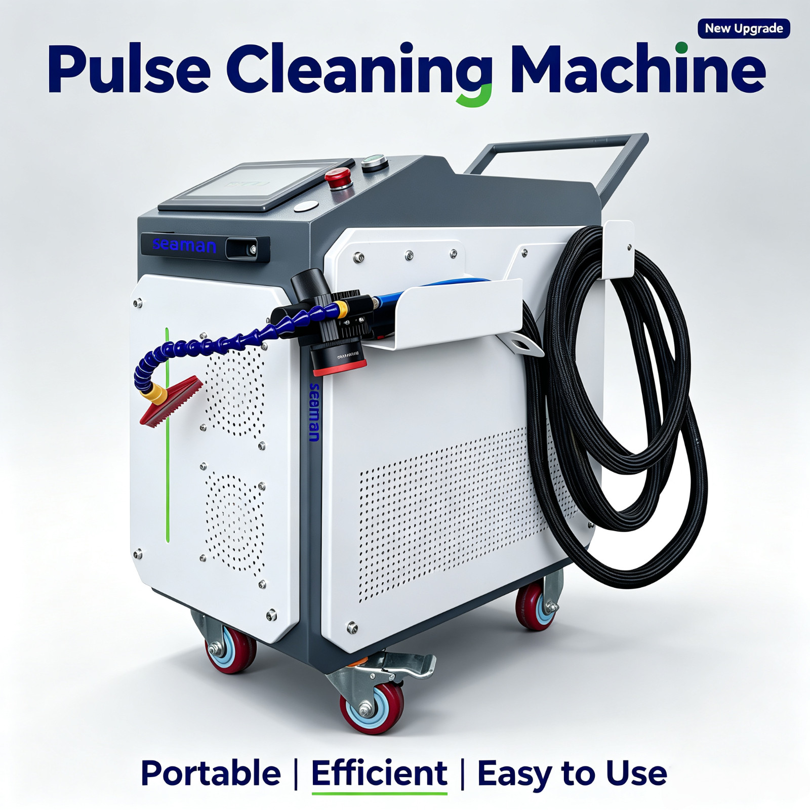 New JPT 200W Pulsed Fiber Laser Cleaning Machine Rust Remover Paint Stripping