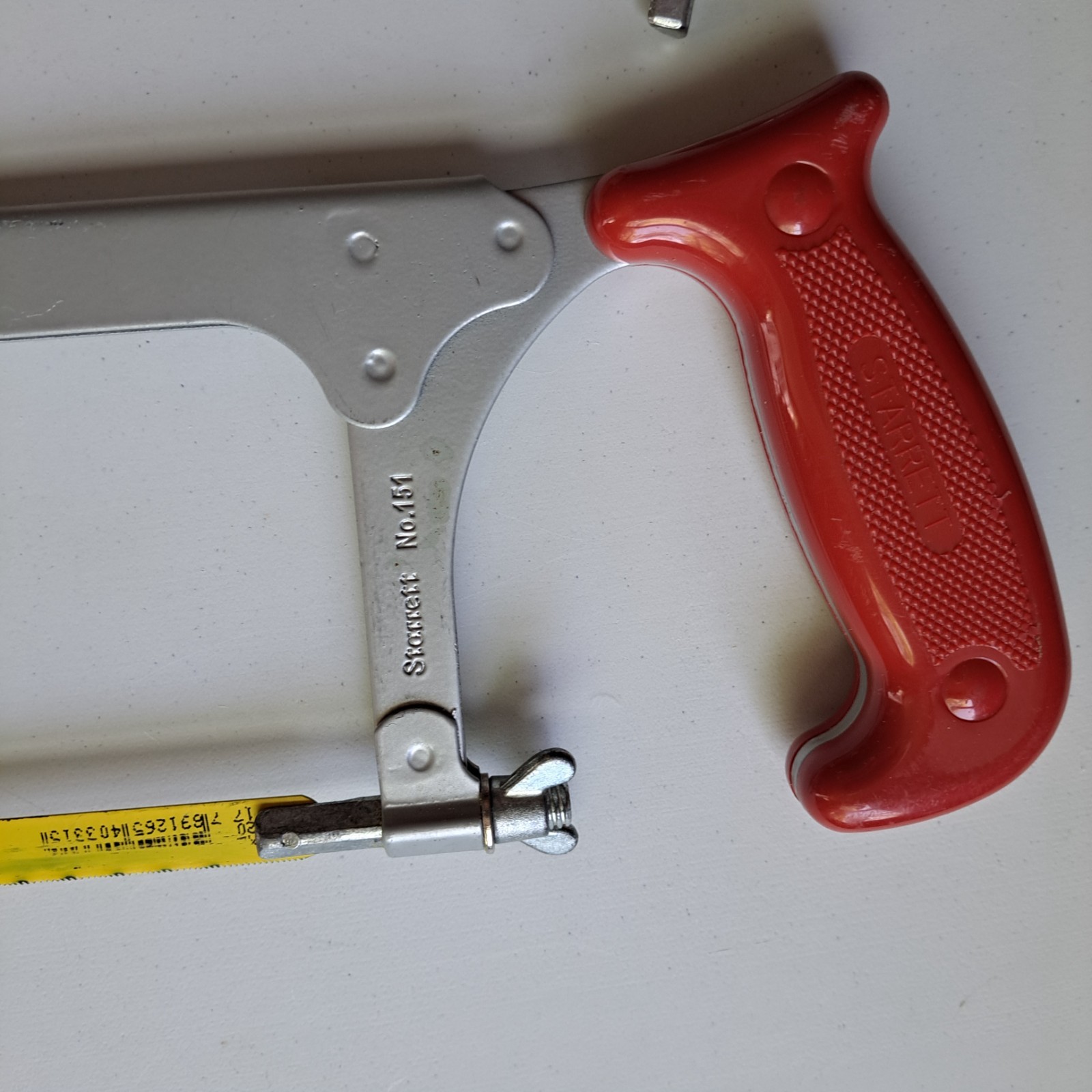Starrett #151 8″, 10″ & 12″ Open Grip Adjustable Hacksaw Frame With 7 New Blades