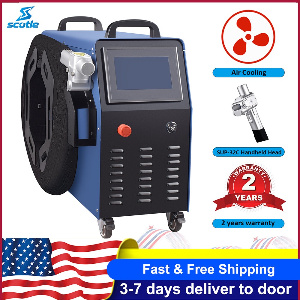 1500W Portable Fiber Laser Cleaning Machine Rust Paint Remover with SUP 32C