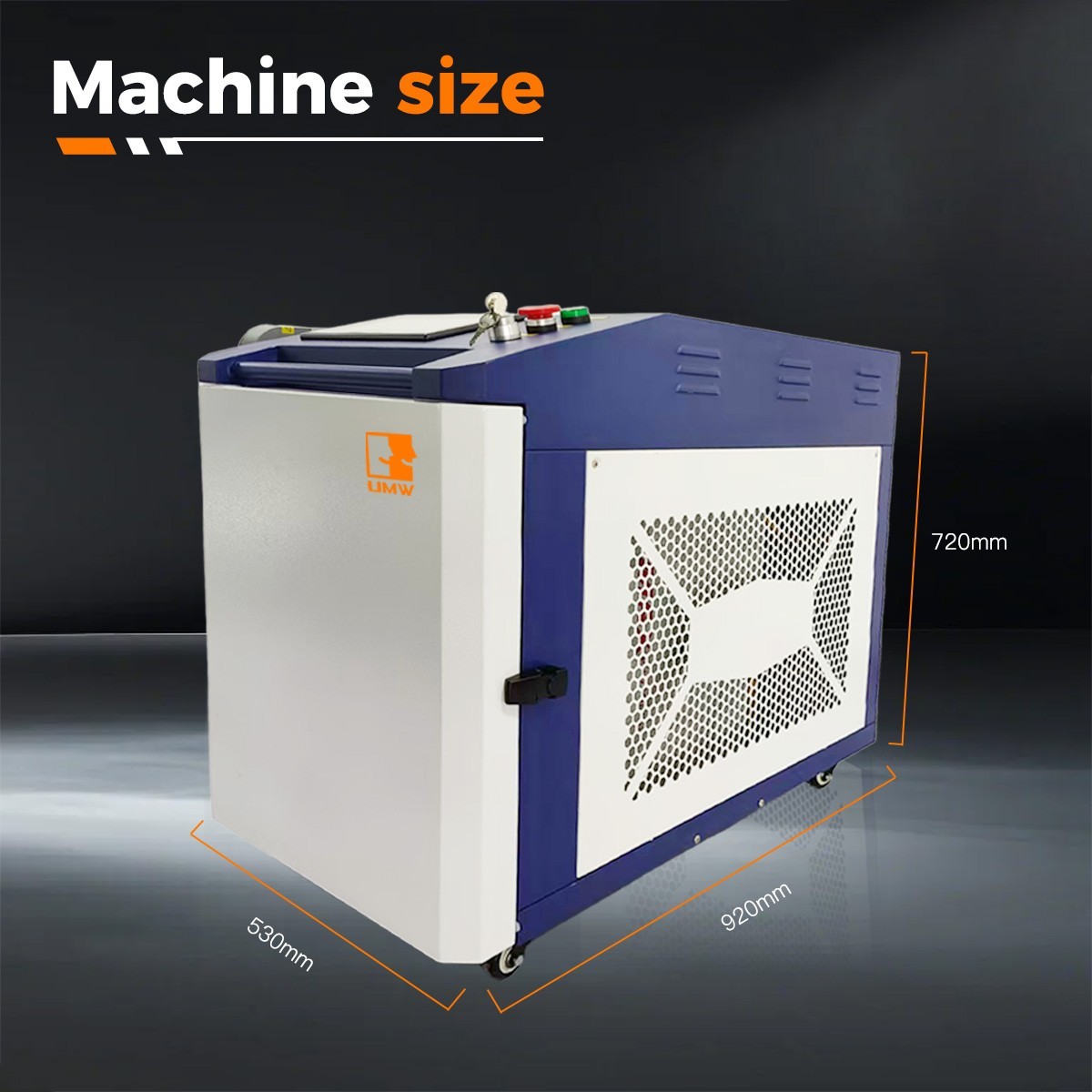 1500W water-cooled fiber optic continuous laser cleaning machine