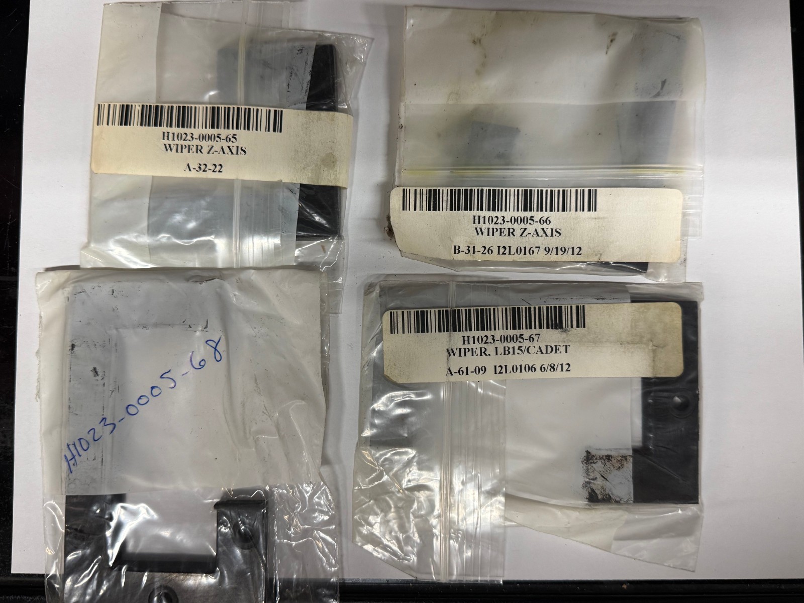 NEW OKUMA CADET OR LB-15 Z AXIS WIPER SET -H1023-0005-65 66 67 68