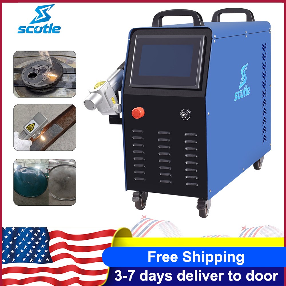 Portable 1500W Fiber Laser Cleaning Machine Air Cooling for Vehicle Rust Paint
