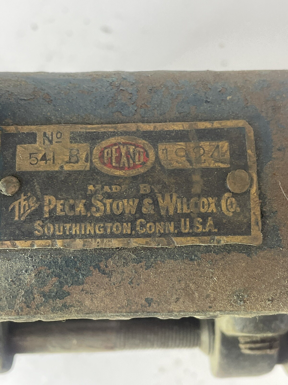 PEXTO MODEL 541 B BEAD ROLLER PECK STOW WILCOX CO.